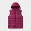 Kids Magenta Padded Hooded Vest