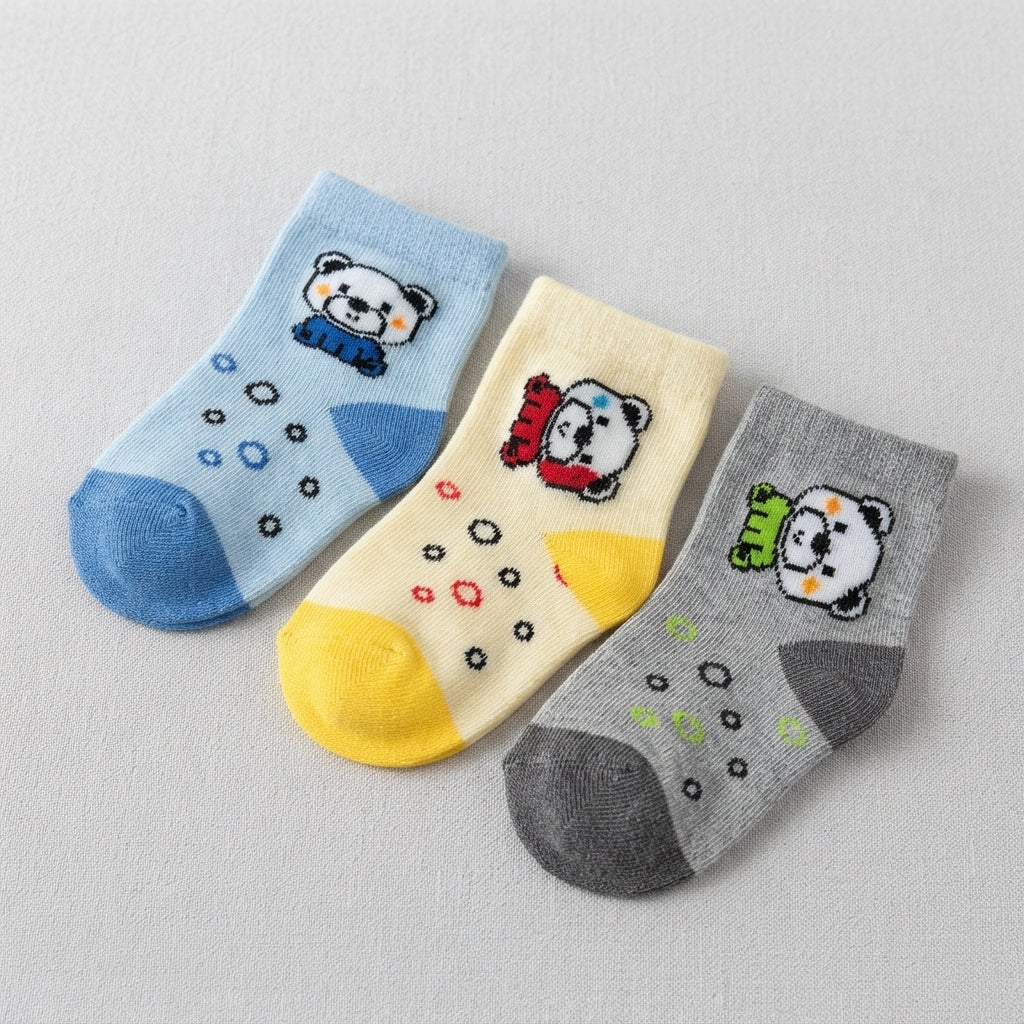 Baby Cartoon Cotton Socks Set