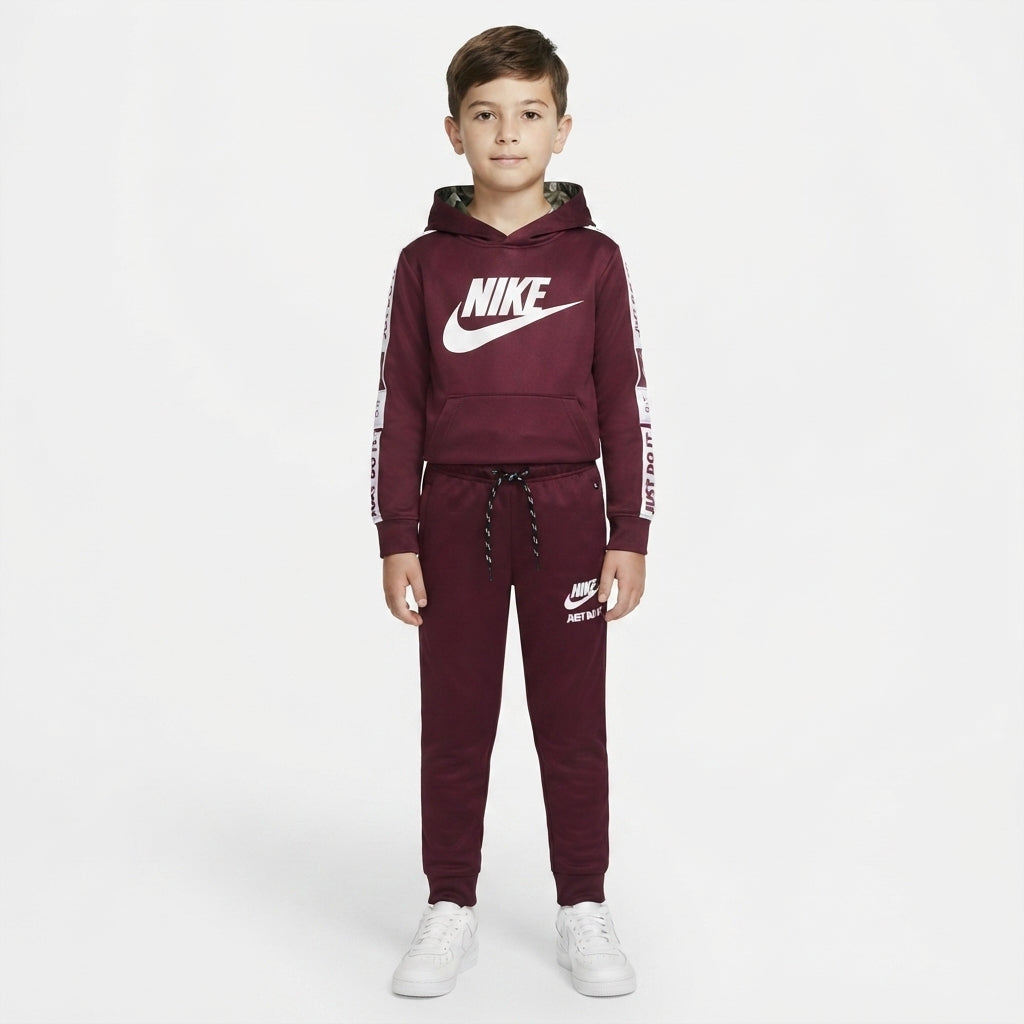 Boys Maroon Nike Fleece Tracksuit
