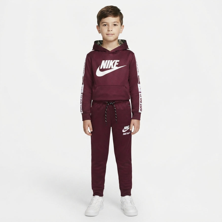 Boys Maroon Nike Fleece Tracksuit