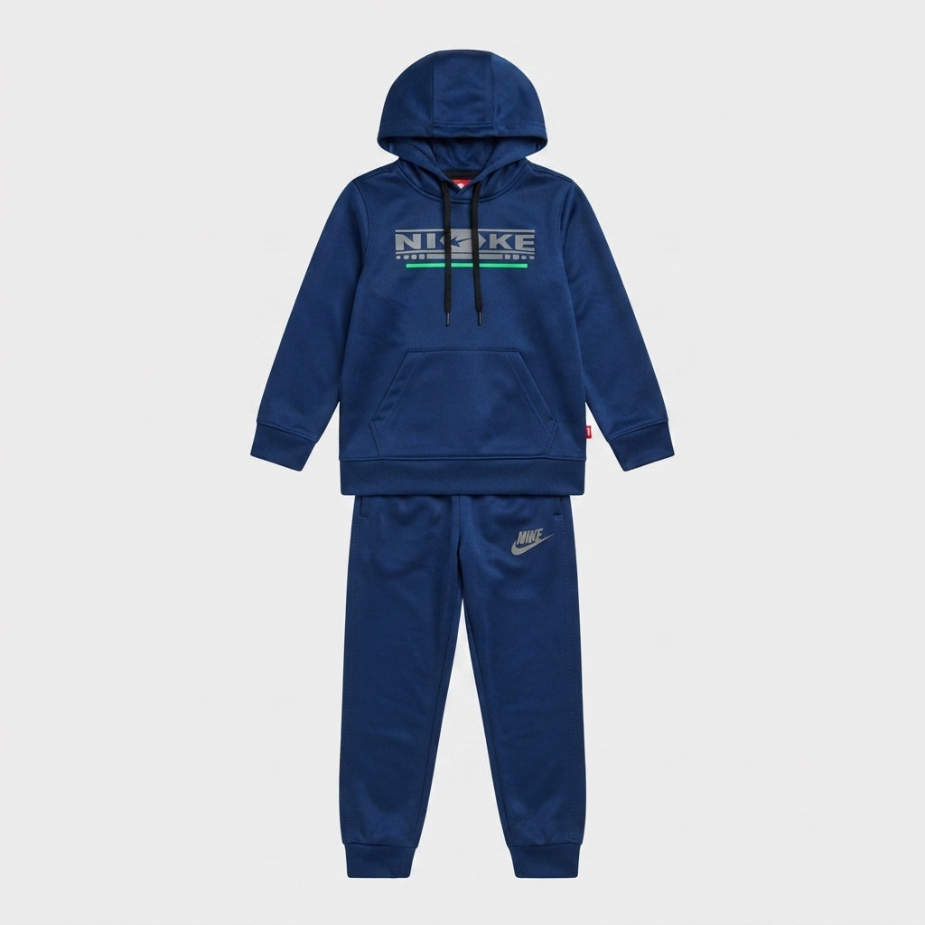 Boys Navy Blue Graphic Athletic Tracksuit