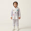 Toddler Girls' Light Purple Hooded Peplum Jacket and Pants Set with Patch Accents