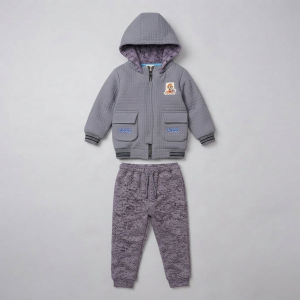 Boys Parachute Jacket Two Piece Winter Suit — Photo 2
