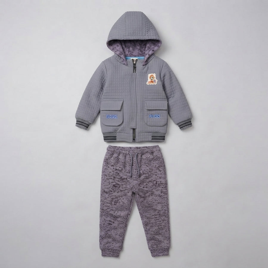 Boys Parachute Jacket Two Piece Winter Suit — Photo 2