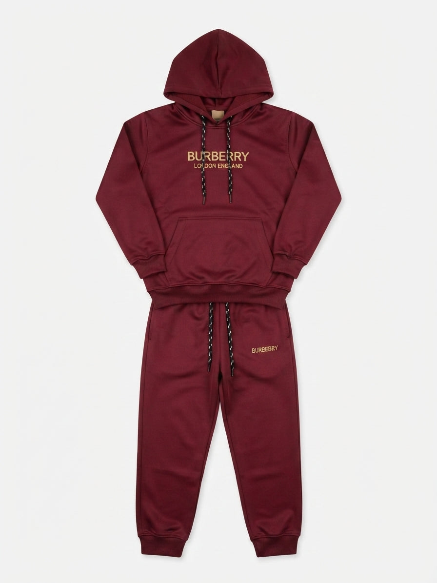 Boys Maroon 2-Piece Winter Tracksuit