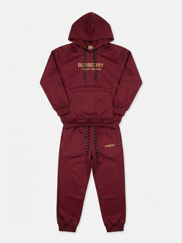 Boys Maroon 2-Piece Winter Tracksuit