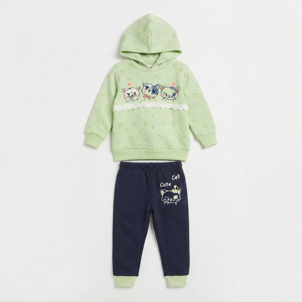 Fresh Green & Blue 2 Piece Stylish Wear — Photo 2