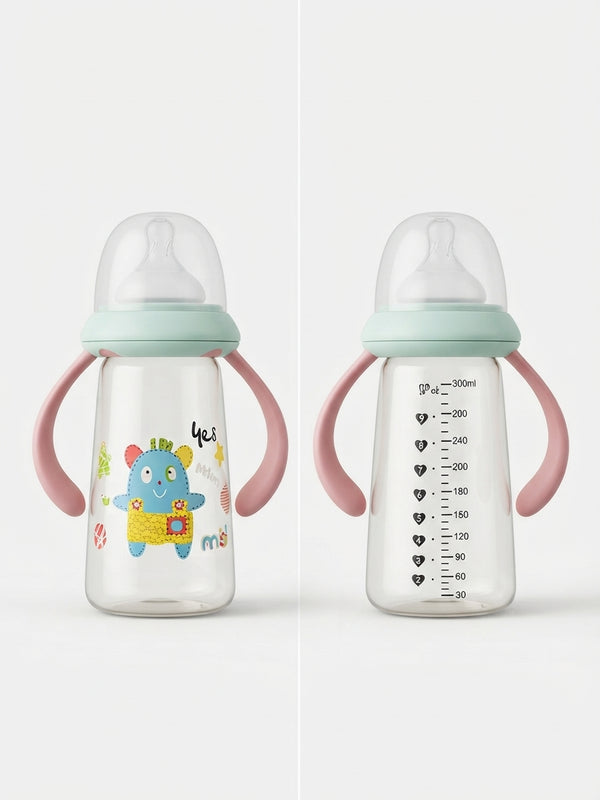 Blue And Pink Medicated Baby Feeding Bottle 300ml