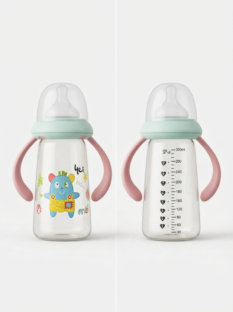 Blue And Pink Medicated Baby Feeding Bottle 300ml