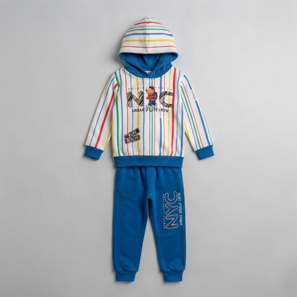 2 Piece Boys Blue Winter Suit — Photo 2