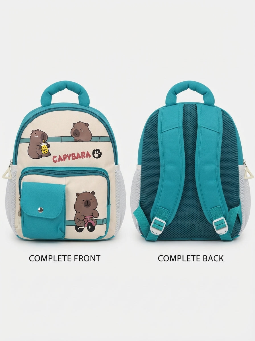 Capybara Teal Kids Backpack