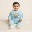 Baby Girl Sky Blue Minnie Mouse 2-Piece Sweatshirt & Trouser Set