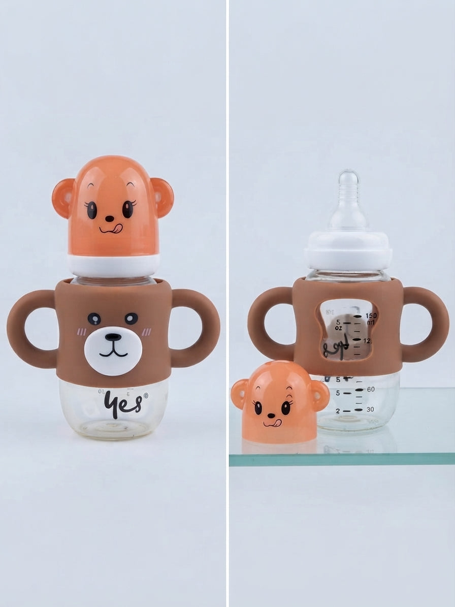 Medicated Baby Feeder 150ml  Brown Bear Design