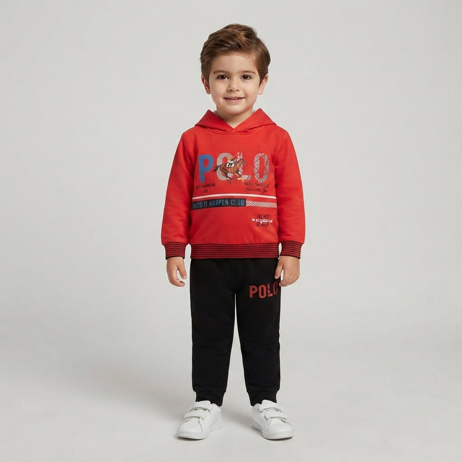Boys Premium Red 2 Piece Suit – Stylish Winter Outfit