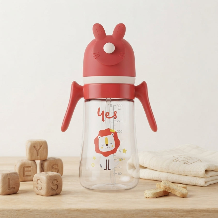 Cute Bunny Ear Print Baby Sipper 300ml