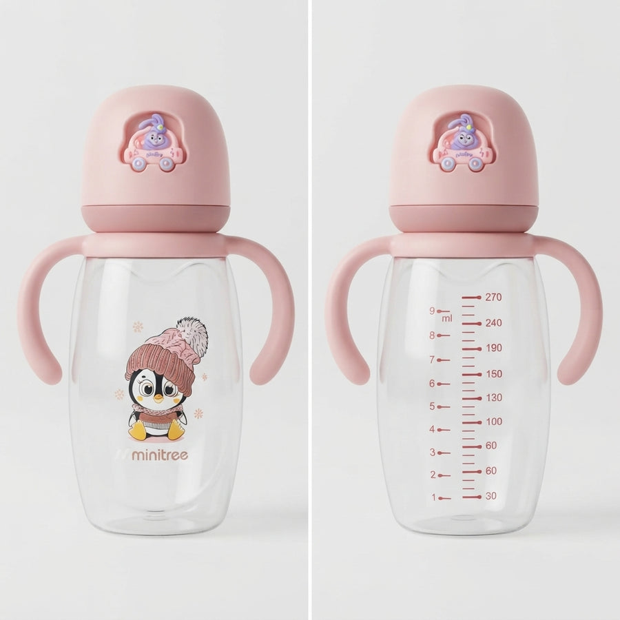 Minitree Penguin Print Baby Feeder 270ml