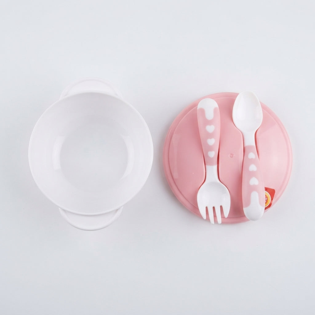 Bowl Spoon Fork Weaning Set