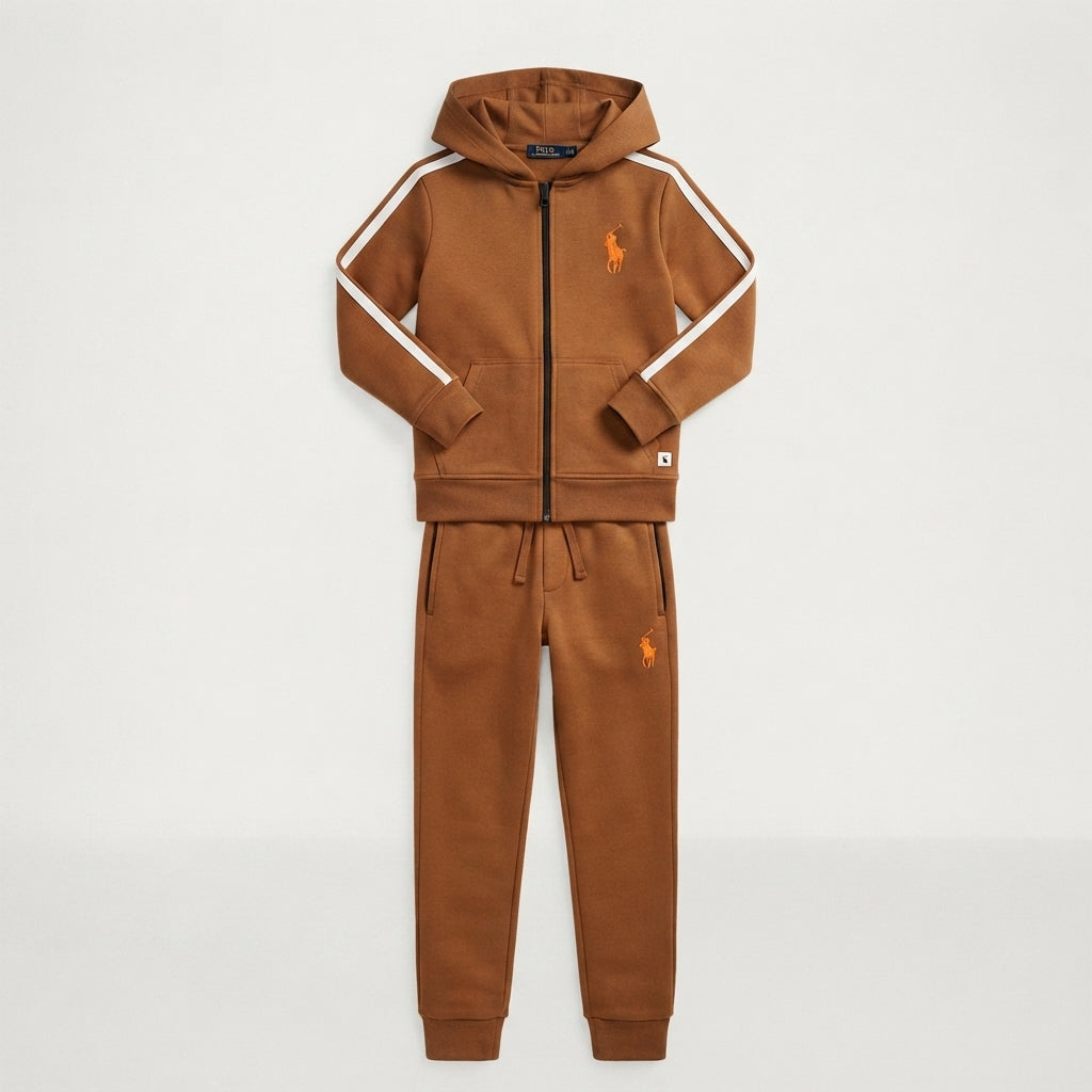 Boys Camel Branded Zipped Hoodie Tracksuit | Iqra Garments — Photo 2