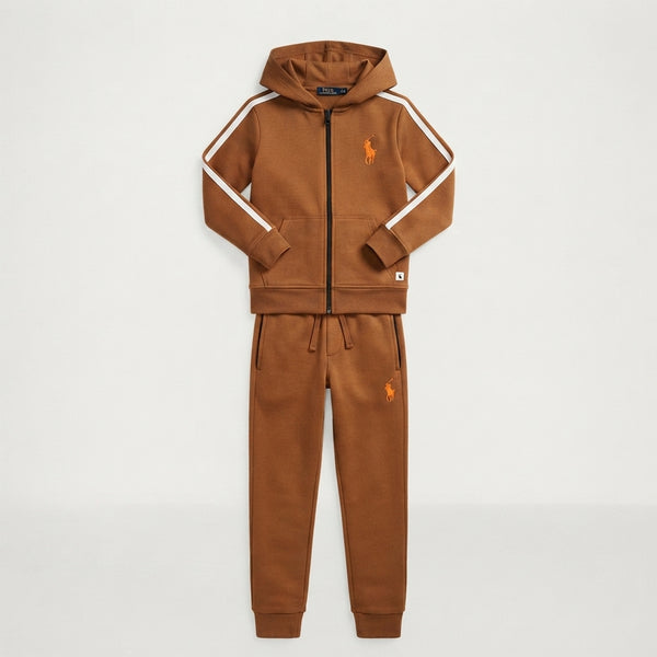 Boys Camel Branded Zipped Hoodie Tracksuit | Iqra Garments — Photo 2