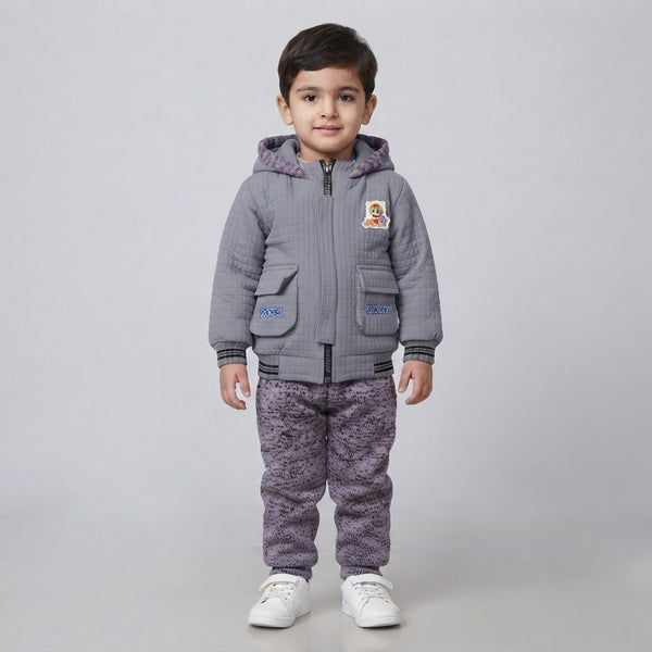 Boys Parachute Jacket Two Piece Winter Suit