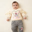 Disney Minnie & Daisy Baby Girls Cream Sweatshirt & Heather Grey Trousers 2-Piece Set