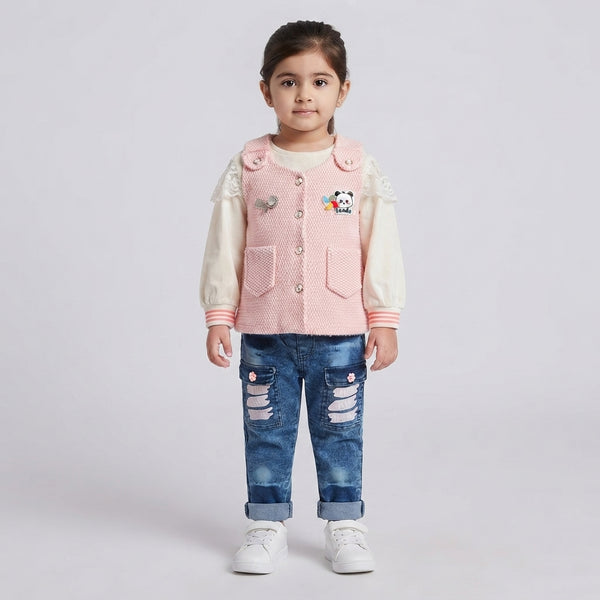 Girls 3-Piece Fleece Winter Suit – Soft, Warm & Stylish Collection