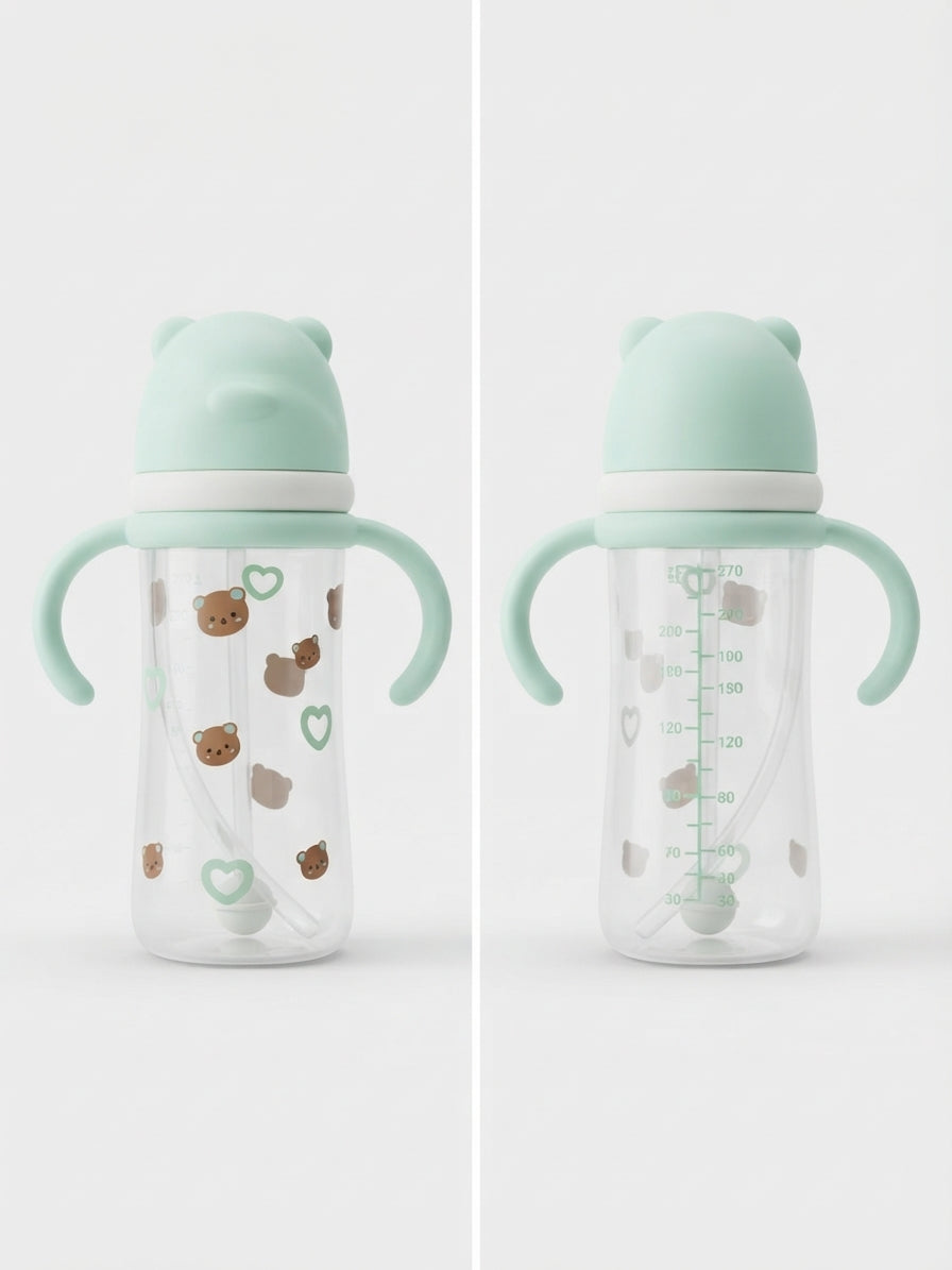 Mint Green Print Medicated  Baby Feeder  270 ml