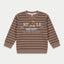 Boys Brown Striped Sweatshirt