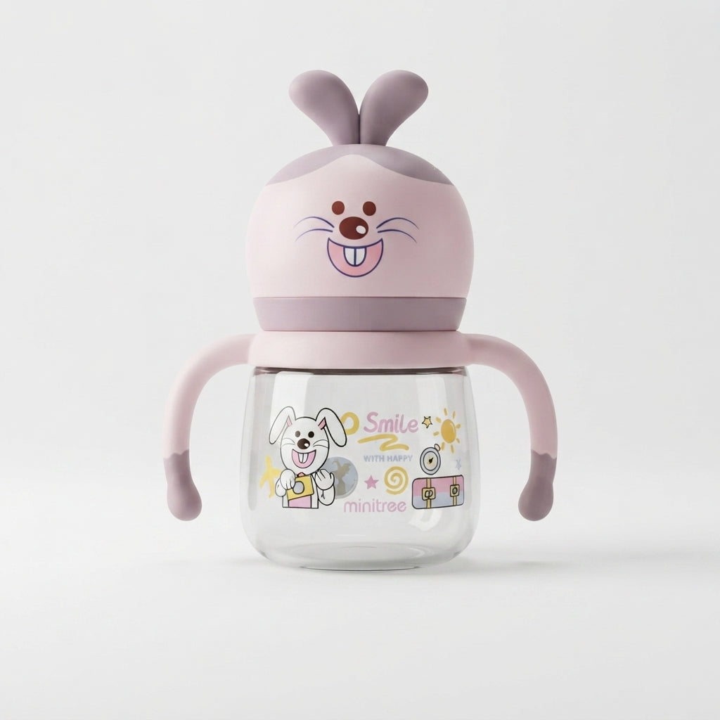 Glass Baby Feeder with Rubber Cover – Imported Feeding Bottle