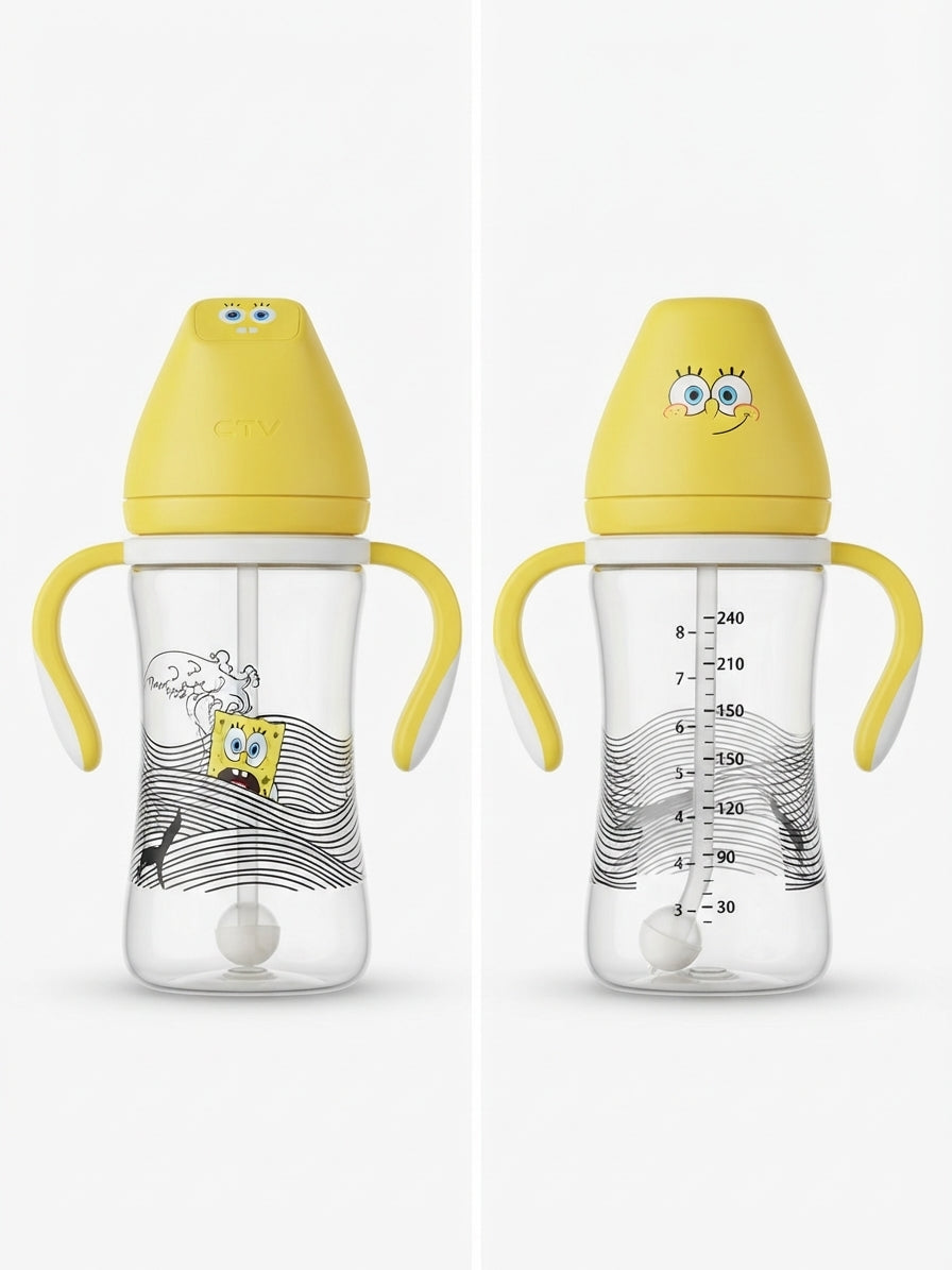 Yellow SpongeBob Baby Feeder Medicated  8 Oz