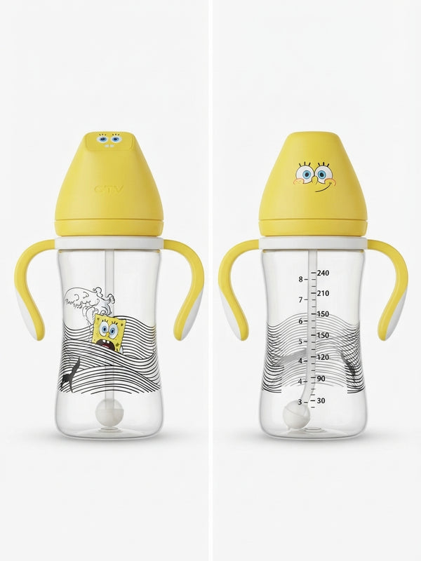 Yellow SpongeBob Baby Feeder Medicated  8 Oz