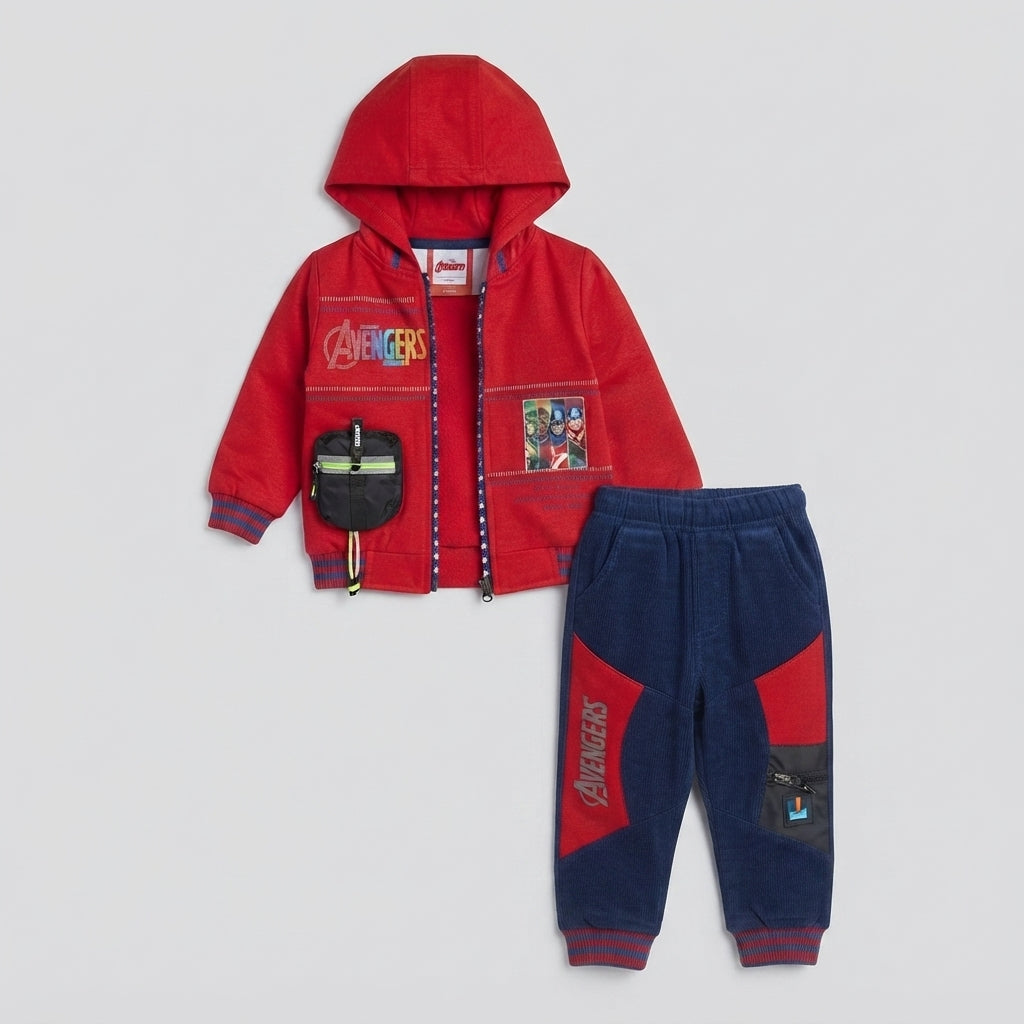Boys Premium Blue Refine Hoodie Trouser Set — Photo 2