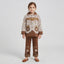 Girls Brown Faux-Fur & Quilted 2-Piece Winter Suit | Cute Toddler & Kids Outfit