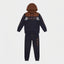Boys Navy & Brown Colorblocked Tracksuit | Iqra Garments