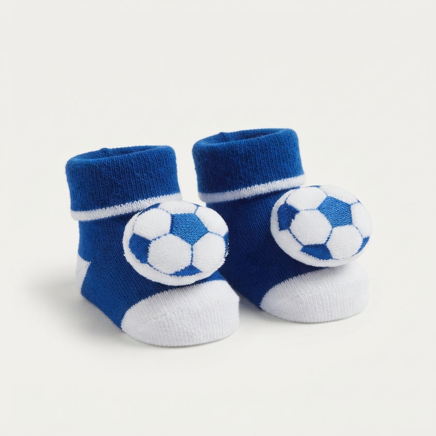 Newborn Baby Booties Soccer Theme