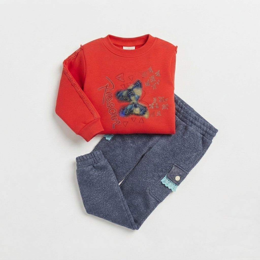 Girls Red Winter Suit — Photo 2