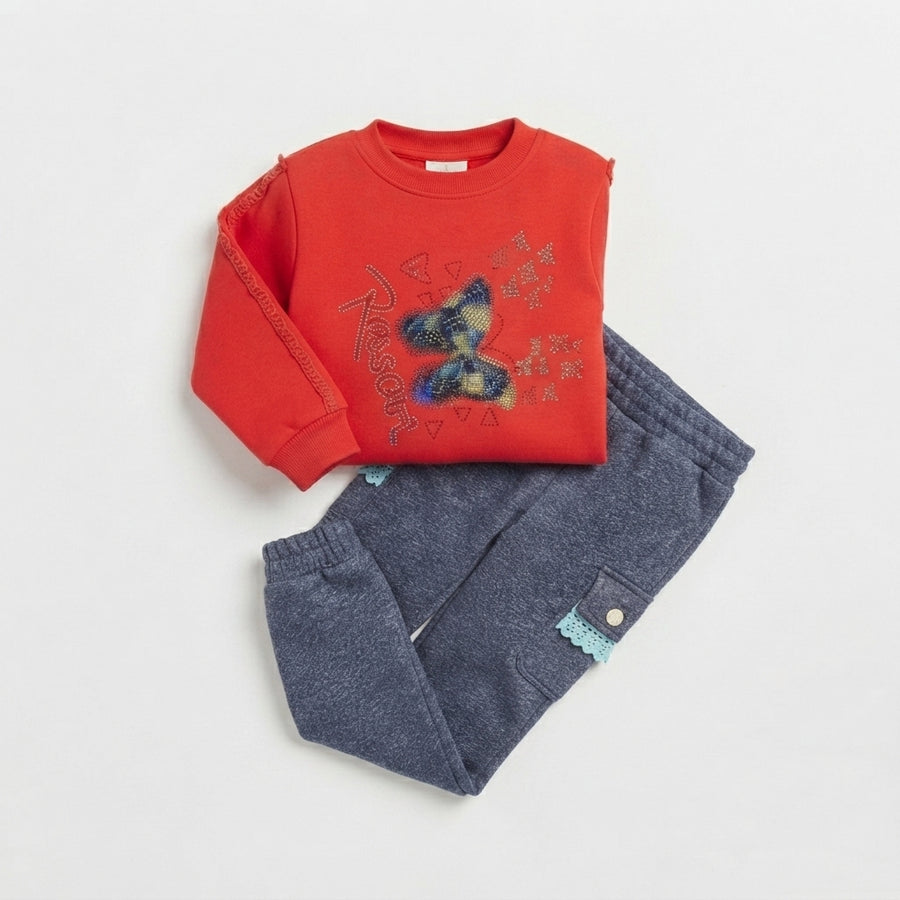 Girls Red Winter Suit — Photo 2