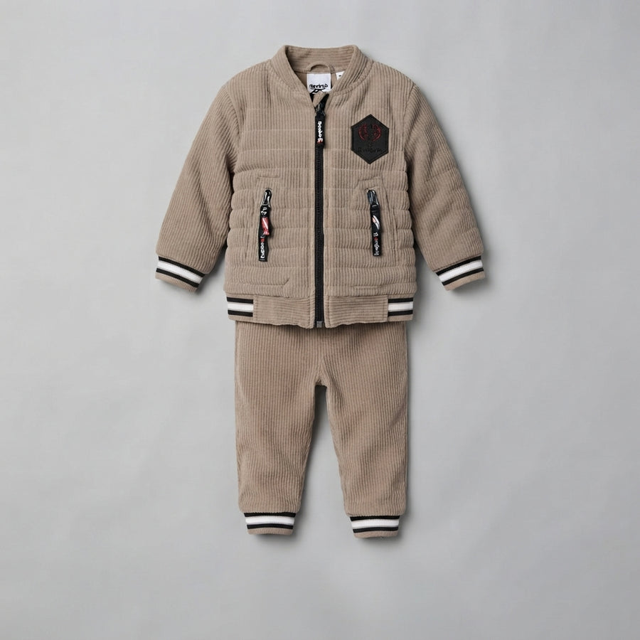 Boys Corduroy Zipper Jacket Set — Photo 2