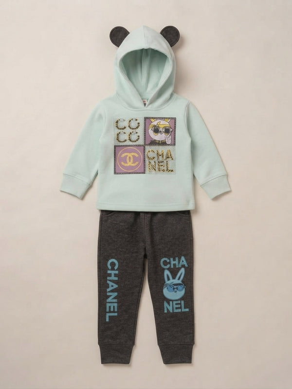 Girls' Designer-Inspired Hoodie Set — Photo 2