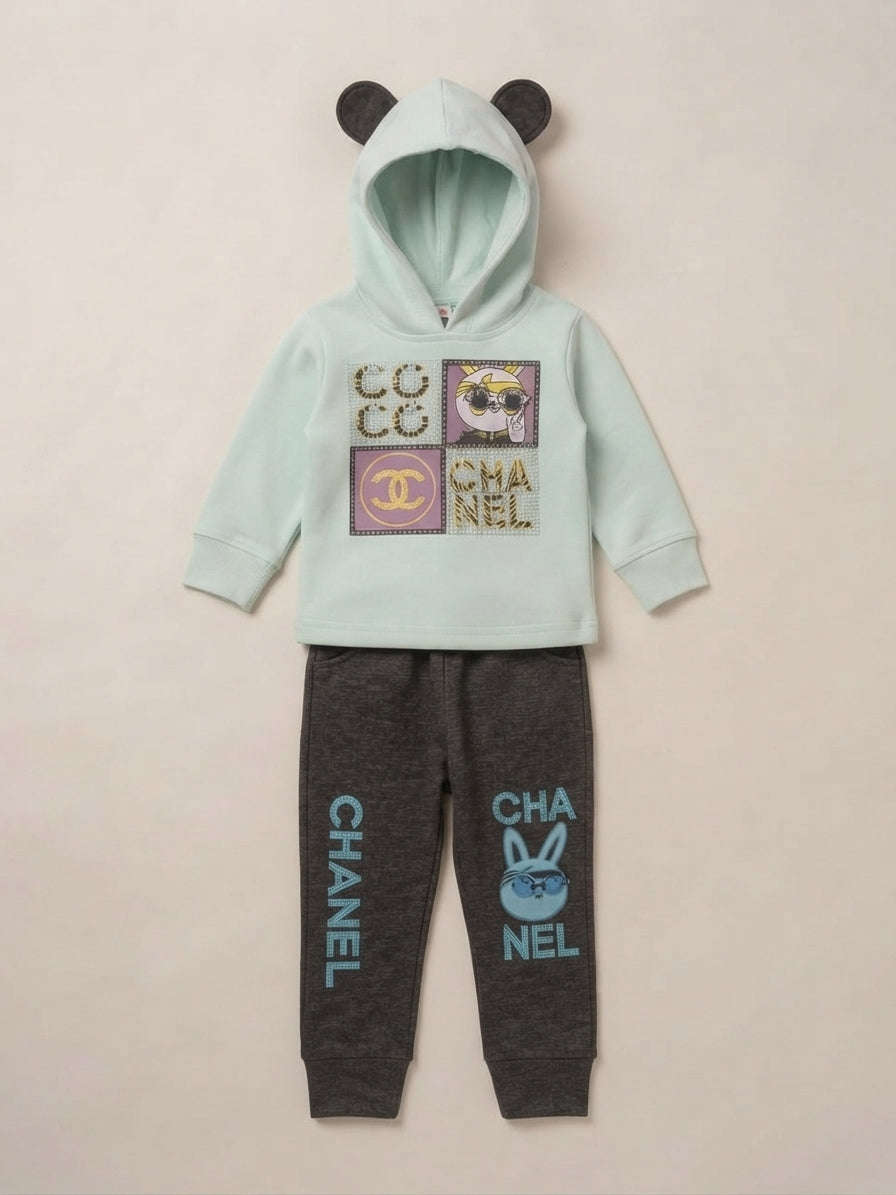 Girls' Designer-Inspired Hoodie Set — Photo 2