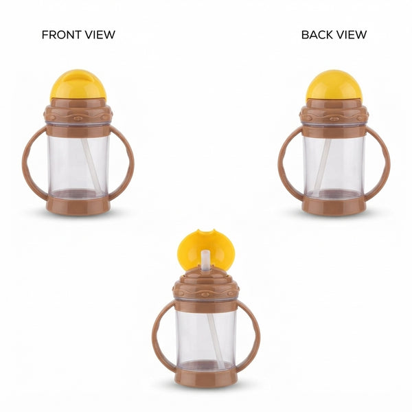 Brown And Yellow  Sipper For Kids