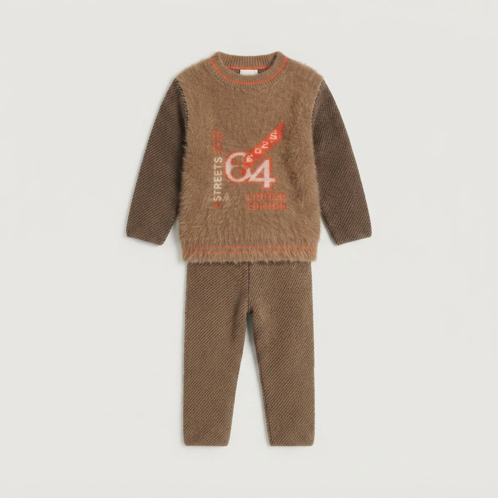 Boys Knitted Sweater & Trouser Set — Photo 2