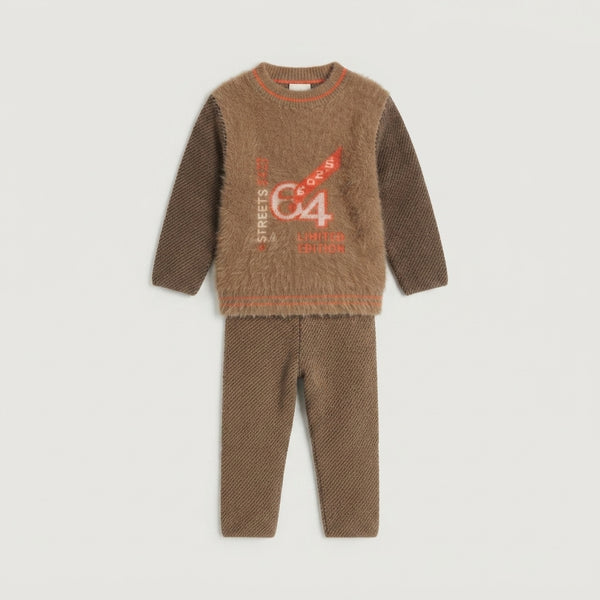 Boys Knitted Sweater & Trouser Set — Photo 2