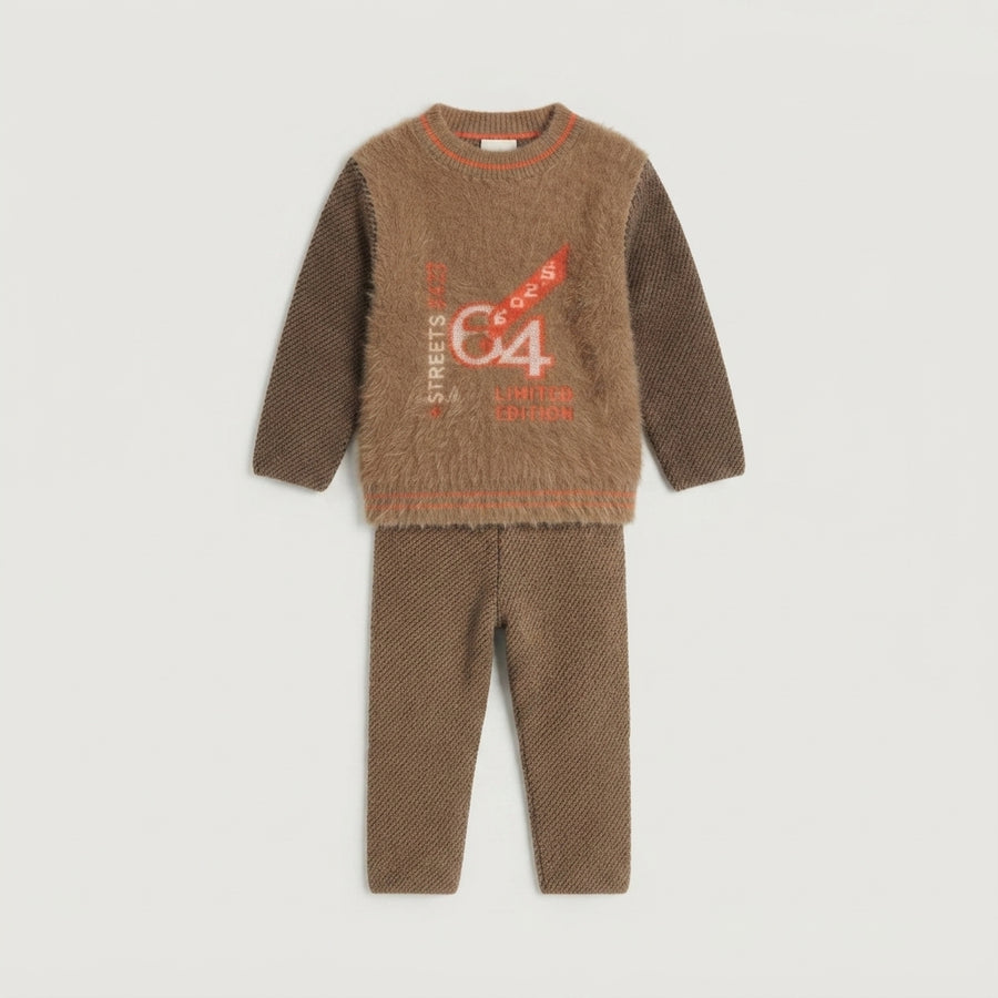 Boys Knitted Sweater & Trouser Set — Photo 2