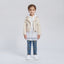 Girls Leather Jacket 3-Piece Set with Hoodie & Jeans