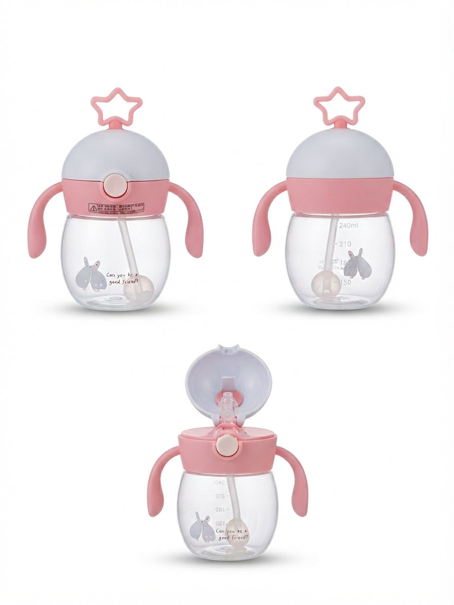 Grey And Pink Baby Sipper 240 ml