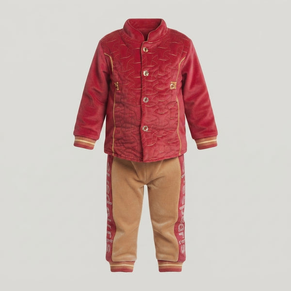 Boys Premium Velvet 2-Piece Winter Suit — Photo 2