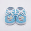 Baby Blue Elephant Print Canvas Booties