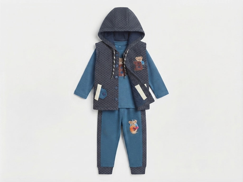 Boys Velvet 3 Piece Winter Suit — Photo 2