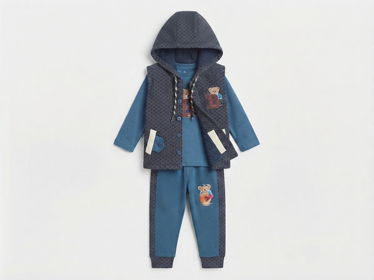 Boys Velvet 3 Piece Winter Suit — Photo 2